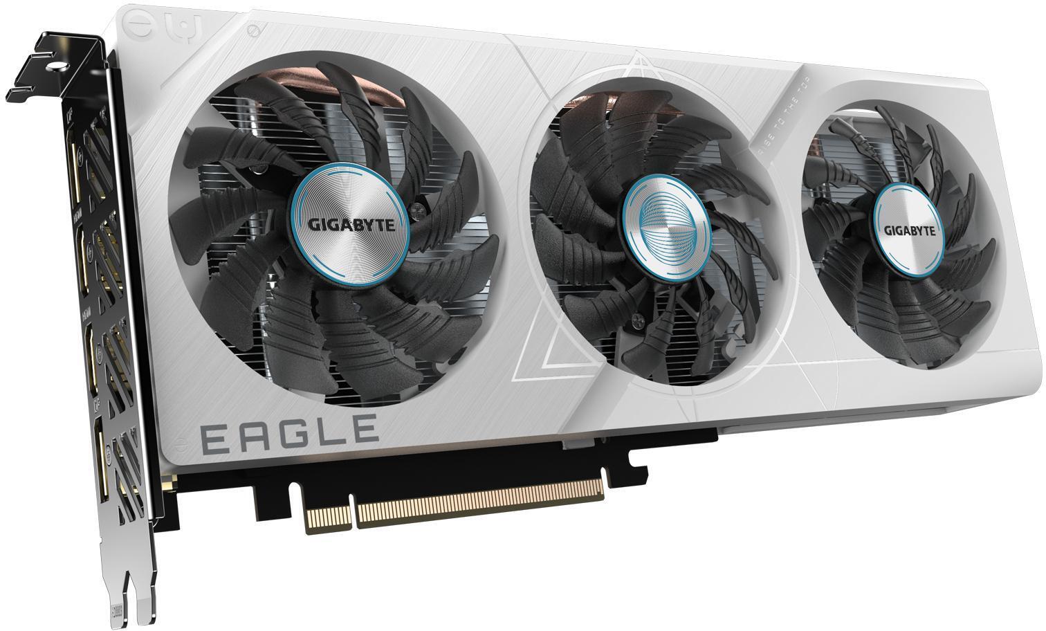 Gigabyte - Tarjeta Gráfica Gigabyte GeForce® RTX 4060 Eagle OC ICE 8GB GDDR6 DLSS3