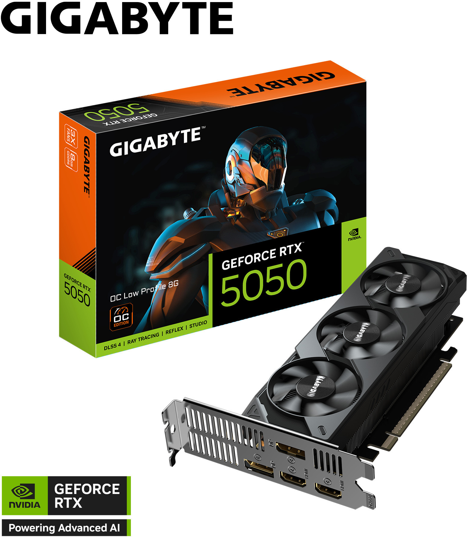 Gigabyte - Tarjeta Gráfica Gigabyte GeForce® RTX 5050 OC LP 8GB GDDR6 DLSS4