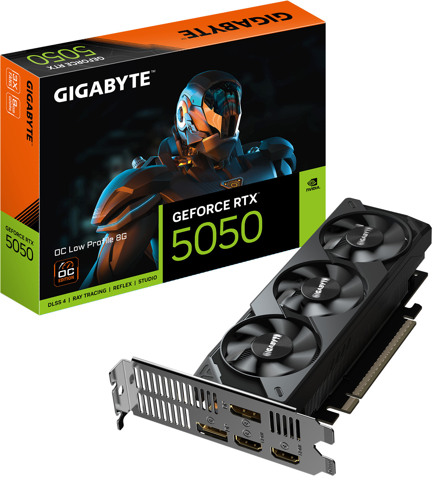 Gigabyte - Tarjeta Gráfica Gigabyte GeForce® RTX 5050 OC LP 8GB GDDR6 DLSS4