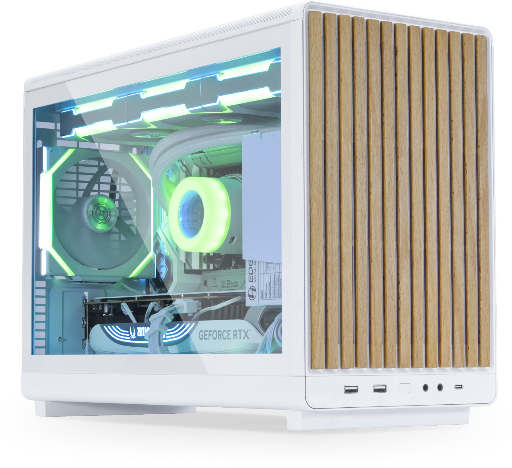 Lian Li - Caja Micro-ATX Lian Li x Dan Cases A3 Blanca Madera