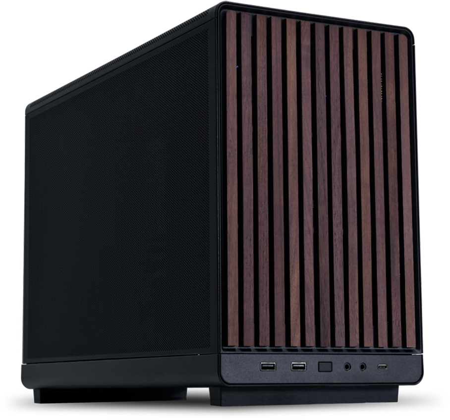 Lian Li - Caja Micro-ATX Lian Li x Dan Cases A3 Negra Madera