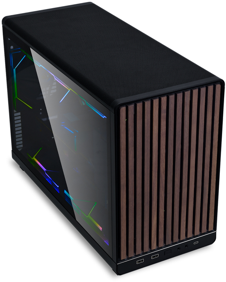 Lian Li - Caja Micro-ATX Lian Li x Dan Cases A3 Negra Madera