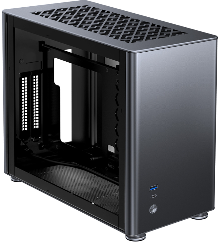 Jonsbo - Caja Mini-ITX Jonsbo A4 Vidrio Templado, Cinzenta