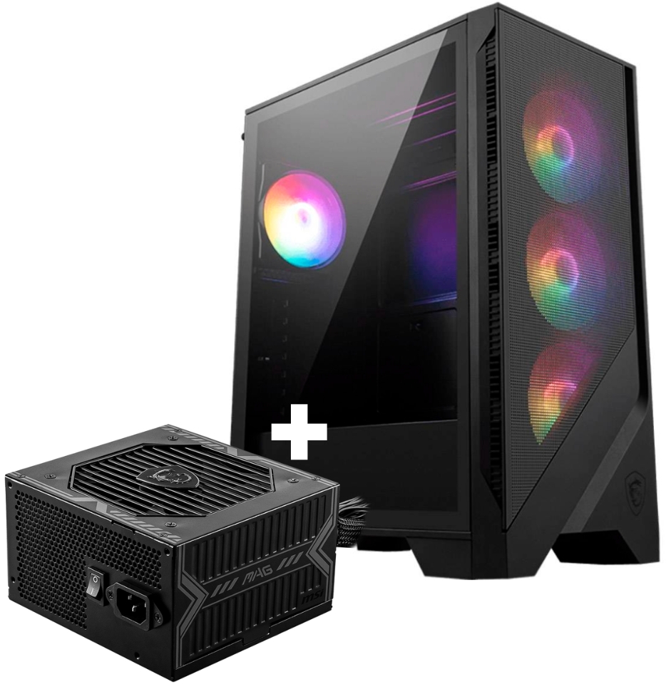 Picture of Picture of Bundle Caja MSI MAG FORGE 121A AIRFLOW + Fonte MSI MAG A650BN