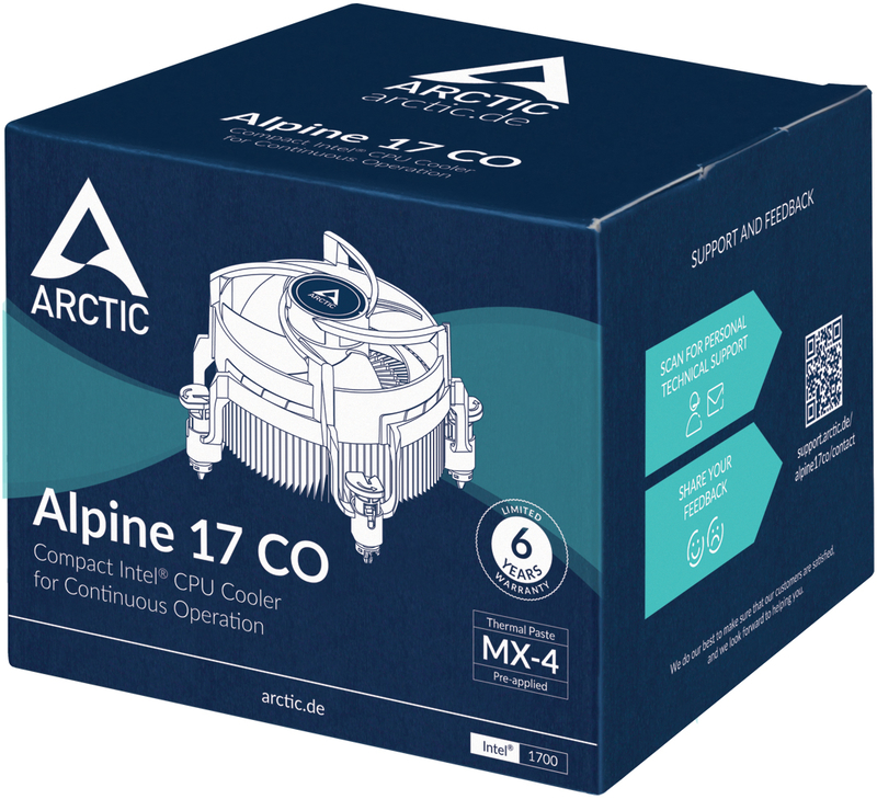 Arctic - Ventilador CPU Arctic Alpine 17 CO 92MM LGA 1700