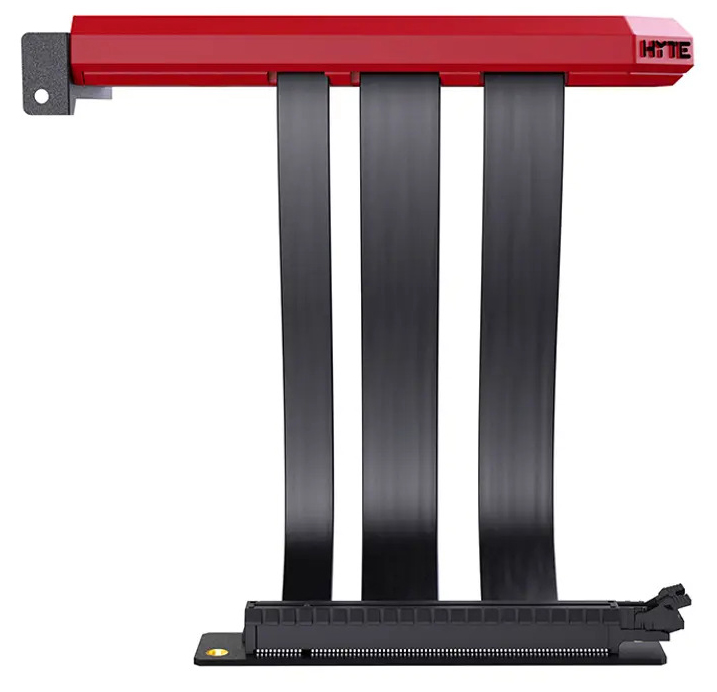 Hyte - Card Riser Hyte PCI-E 4.0 20cm Rojo