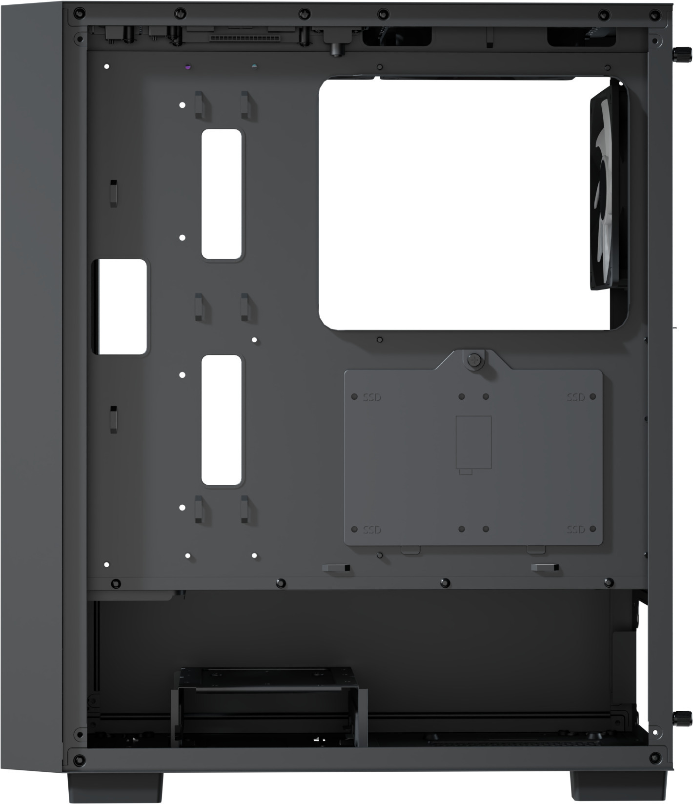 Aerocool - Caja ATX Aerocool B508A Flow ARGB Vidrio Templado Negro