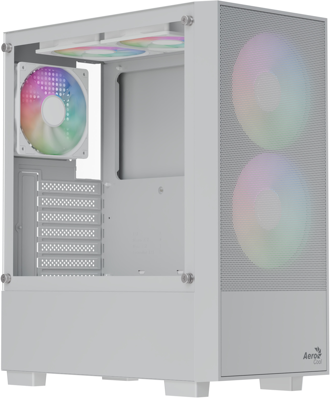 Aerocool - Caja ATX Aerocool B508A Flow ARGB Vidrio Templado Blanco