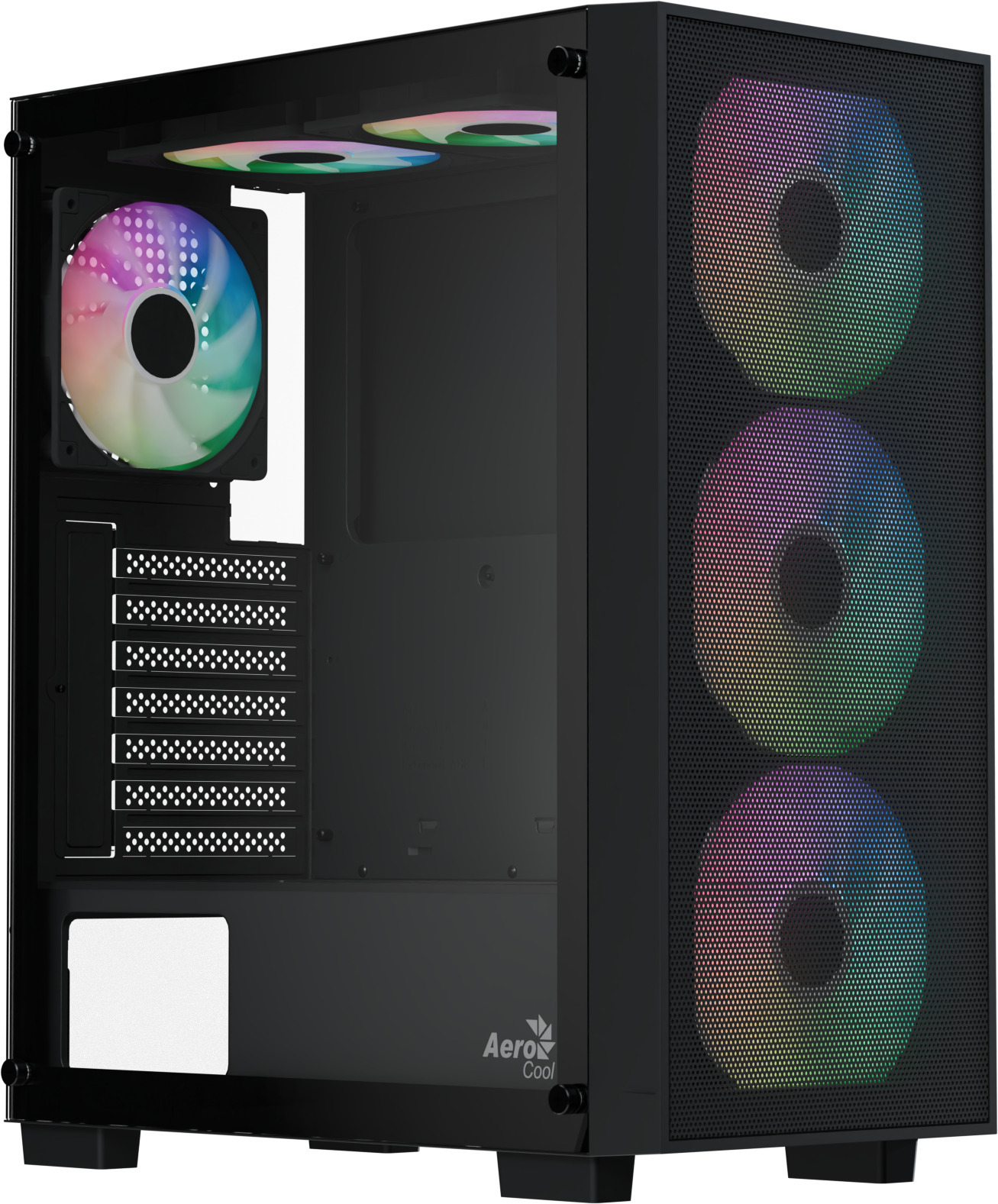Aerocool - Caja ATX Aerocool B509A Flow ARGB Vidrio Templado Negro