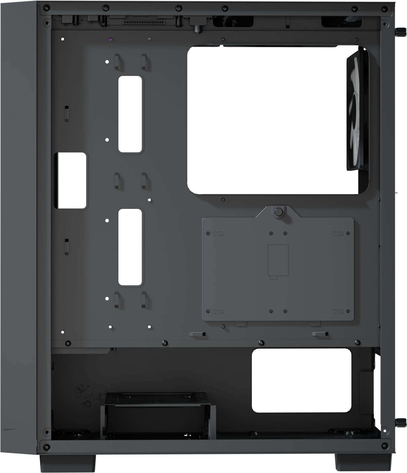 Aerocool - Caja ATX Aerocool B509A Flow ARGB Vidrio Templado Negro
