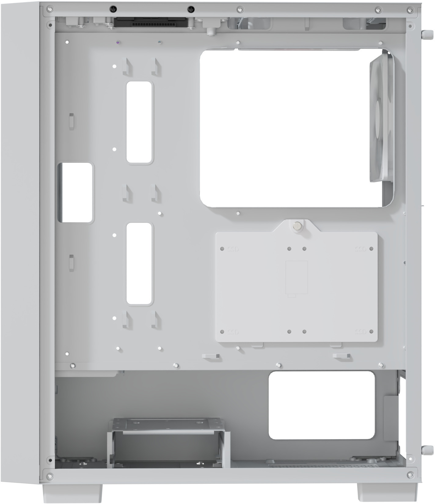 Aerocool - Caja ATX Aerocool B509A Flow ARGB Vidrio Templado Blanco