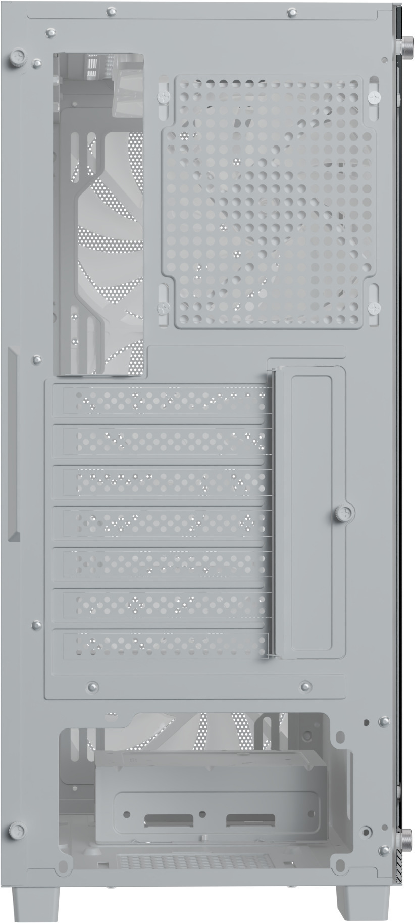 Aerocool - Caja ATX Aerocool B509A Flow ARGB Vidrio Templado Blanco