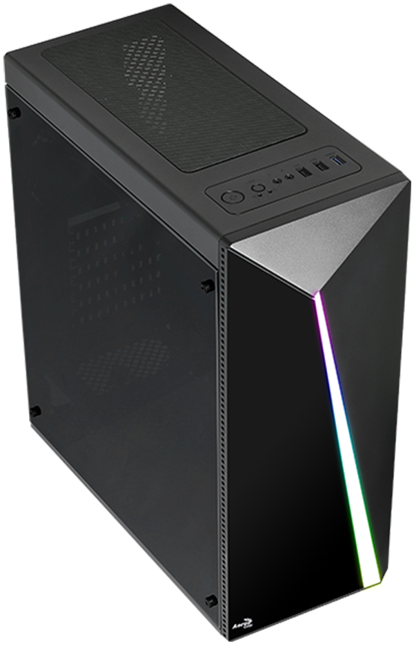 Aerocool - Caja ATX Aerocool Shard RGB Vidrio Templado Negro