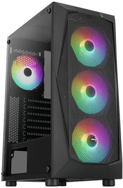 Caja ATX Aerocool Falcon ARGB Vidrio Templado Negro