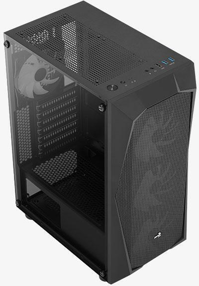 Aerocool - Caja ATX Aerocool Falcon ARGB Vidrio Templado Negro