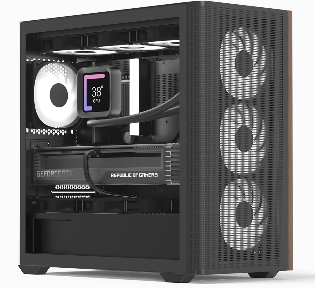 Caja Micro-ATX Aerocool D301A ARGB Vidrio Templado Negro