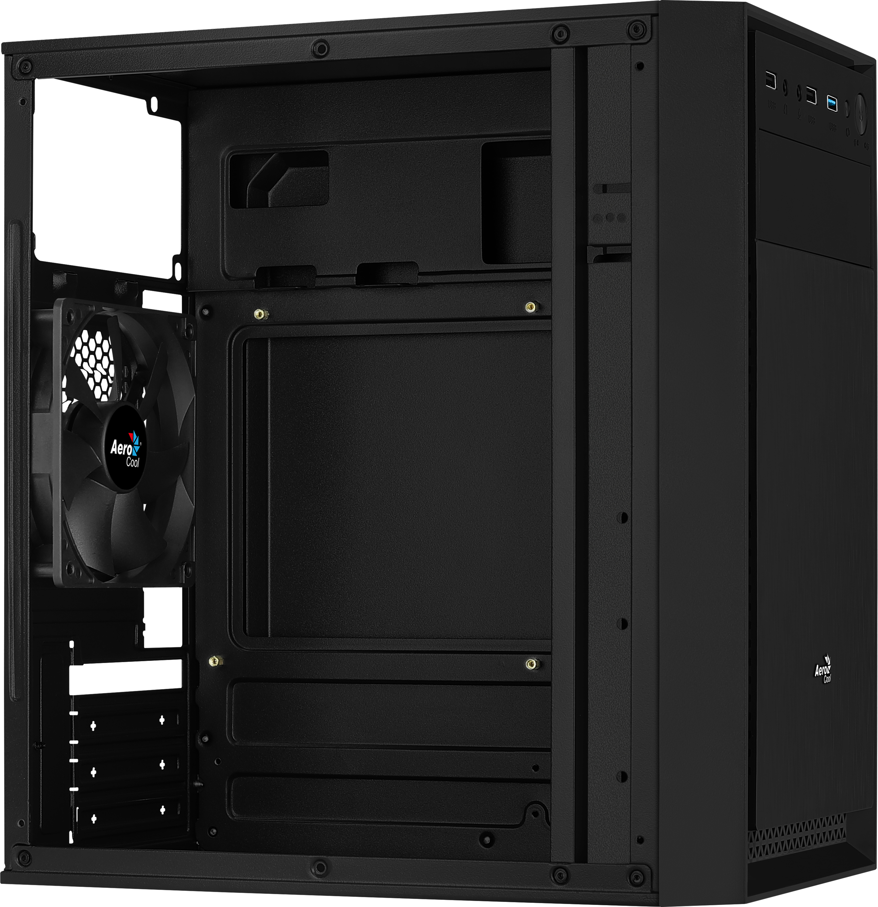 Aerocool - Caja Micro-ATX Aerocool CS-104 Negro