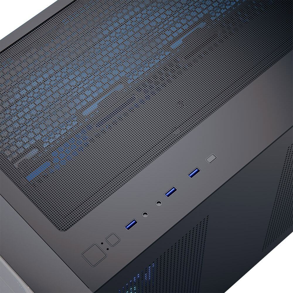 Aerocool - Caja Micro-ATX Aerocool P300C ARGB Vidrio Templado Negro