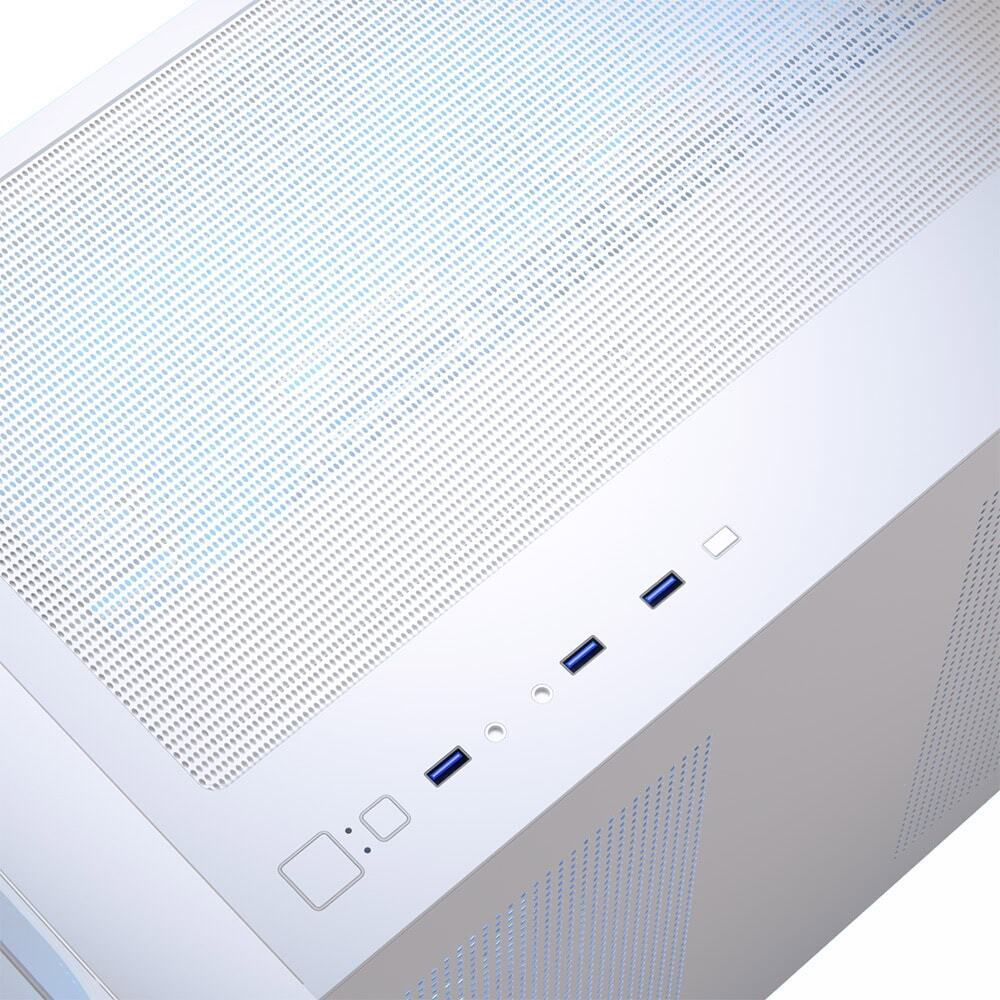 Aerocool - Caja Micro-ATX Aerocool P300C ARGB Vidrio Templado Blanco