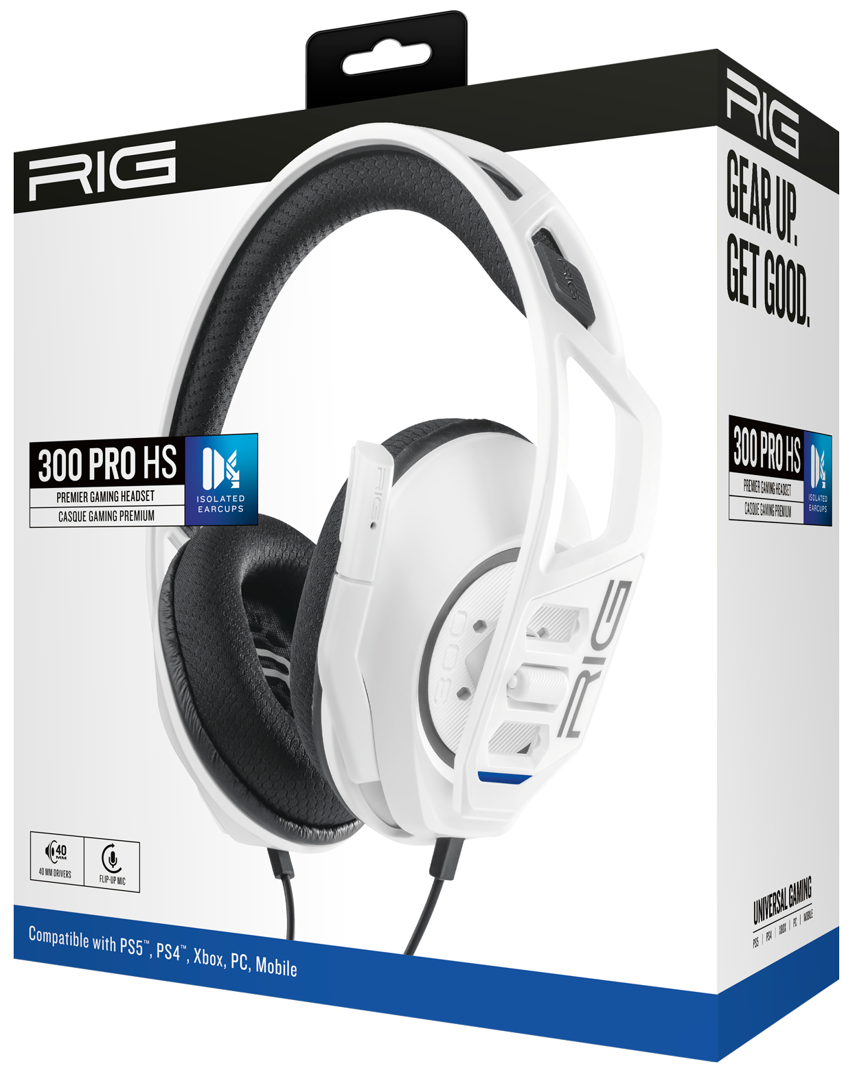 Nacon - Headset Nacon RIG 300 PRO HS Blanco