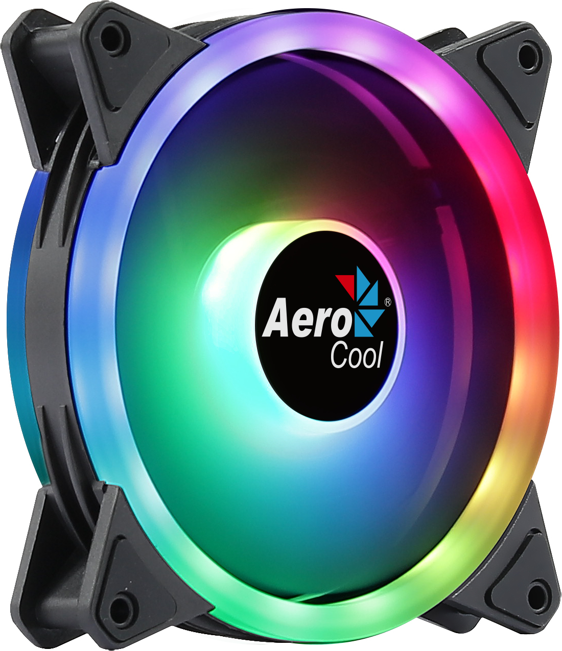 Ventilador Aerocool Duo 12 ARGB negro 120mm