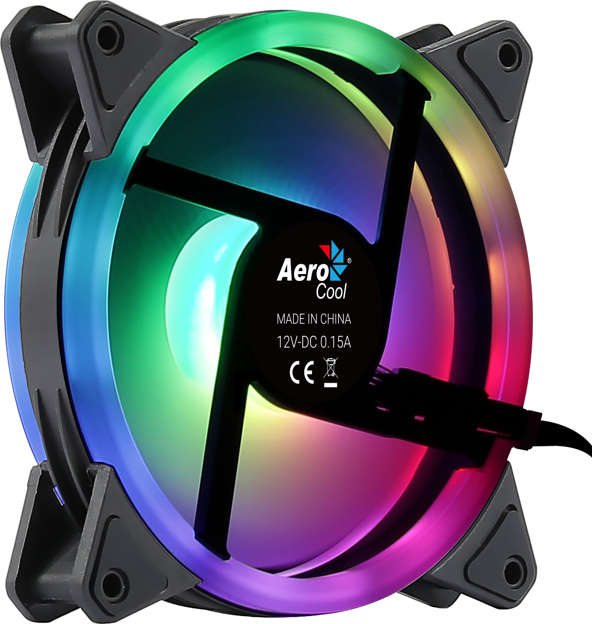 Aerocool - Ventilador Aerocool Duo 12 ARGB negro 120mm