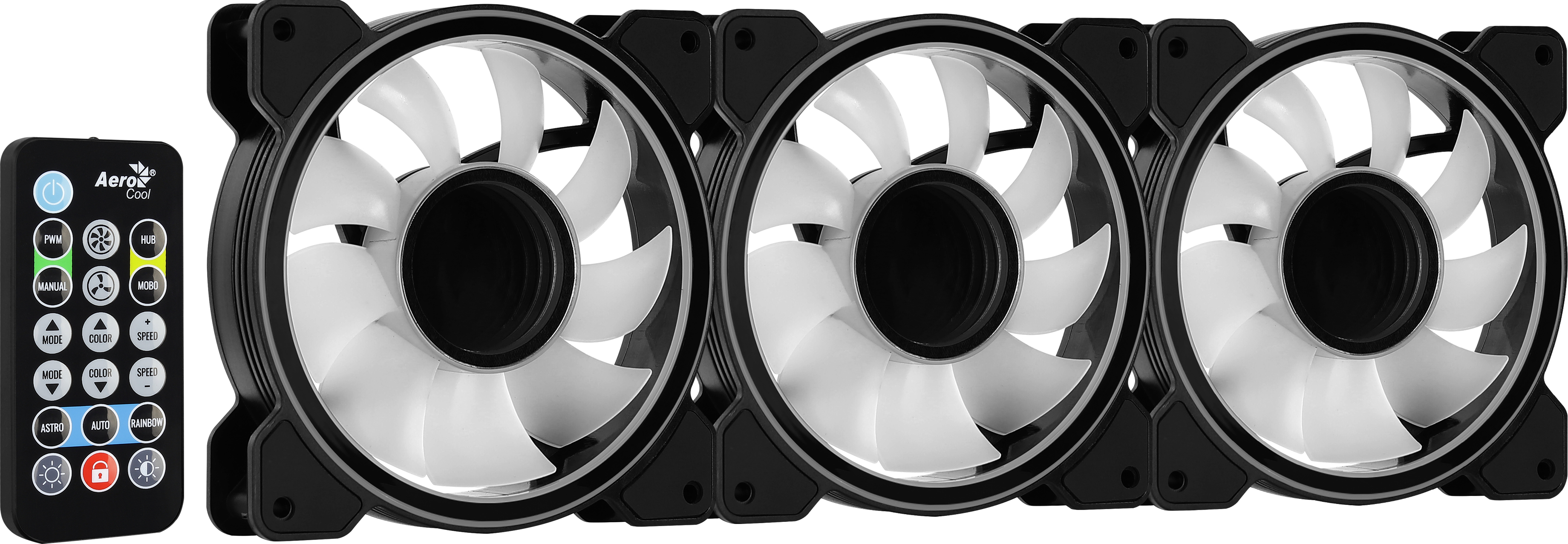 Aerocool - Ventilador Aerocool Mirage 12 ARGB Pro Negro 120mm (Pack 3)