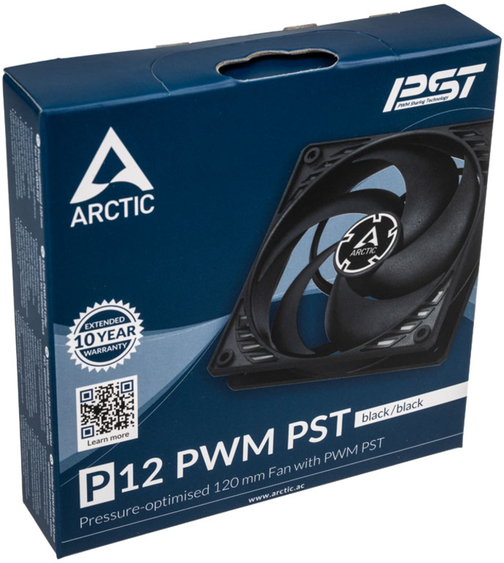 Arctic - Ventilador Arctic P12 PWM PST - Negro