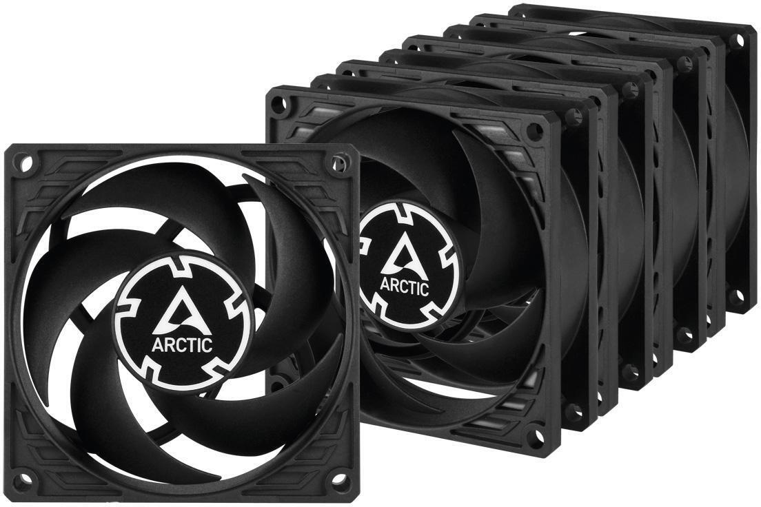 Arctic - Ventilador Arctic P8 PWM PST 80 mm Negro (Pack 5)