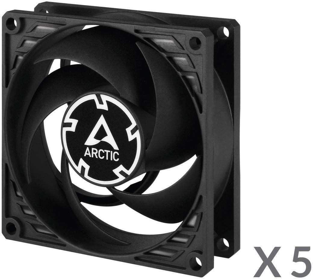 Arctic - Ventilador Arctic P8 PWM PST 80 mm Negro (Pack 5)