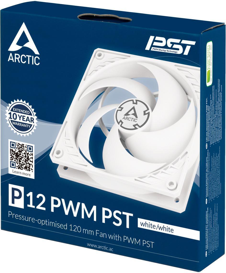 Arctic - ** B Grade ** Ventilador Arctic P12 PWM PST 120mm - Blanco