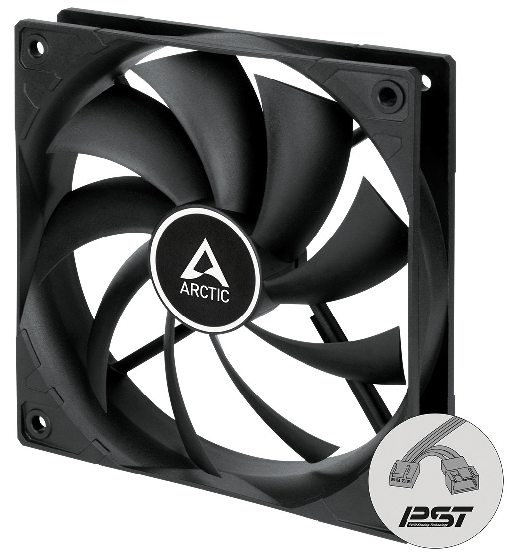 Arctic - Ventilador Arctic F12 PWM PST 120mm Negro