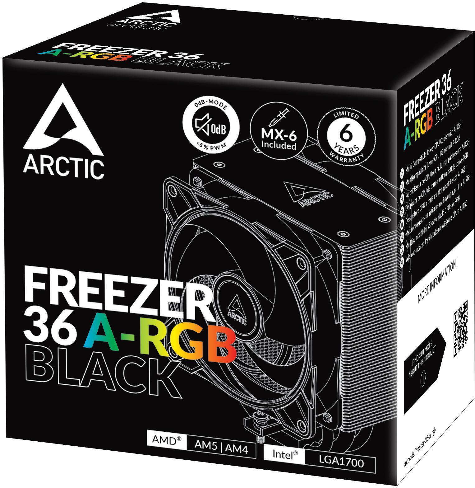 Arctic - Ventilador CPU Arctic Freezer 36 ARGB Black - 120mm