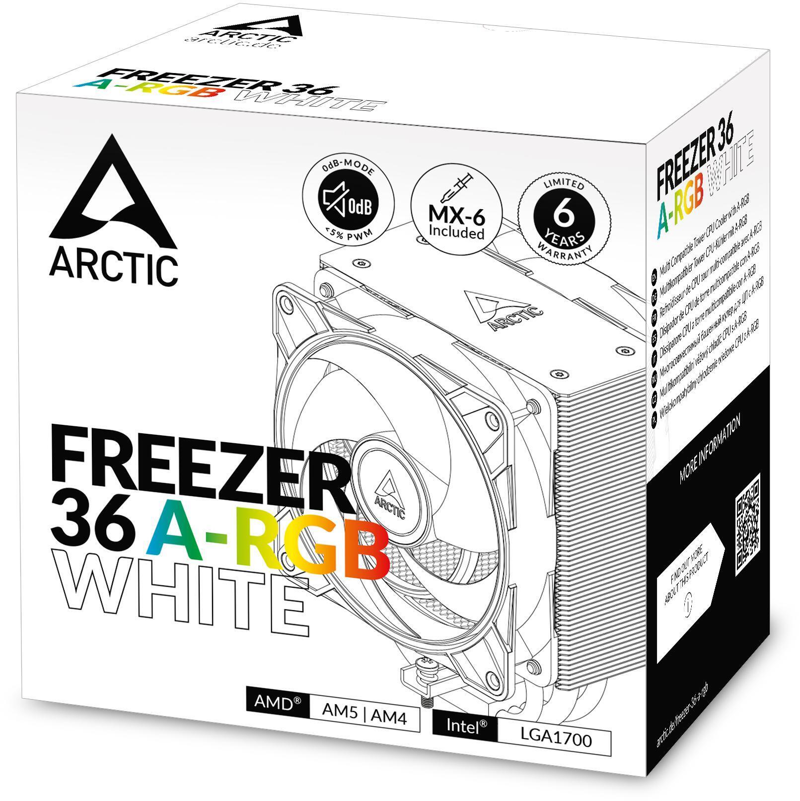 Arctic - Ventilador CPU Arctic Freezer 36 ARGB White - 120mm