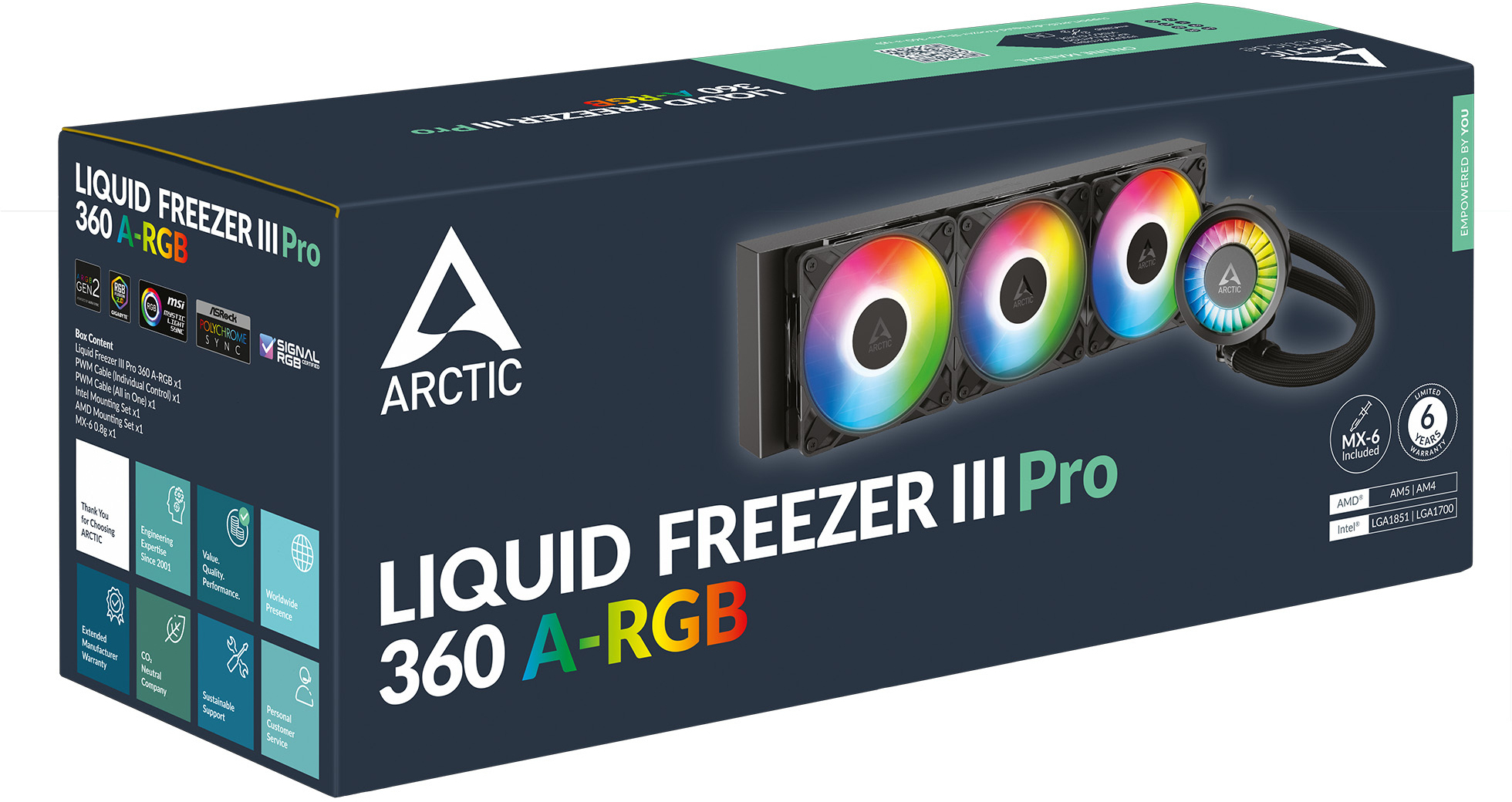 Arctic - Kit Refrigeración Líquida Arctic Liquid Freezer III PRO ARGB - 360mm