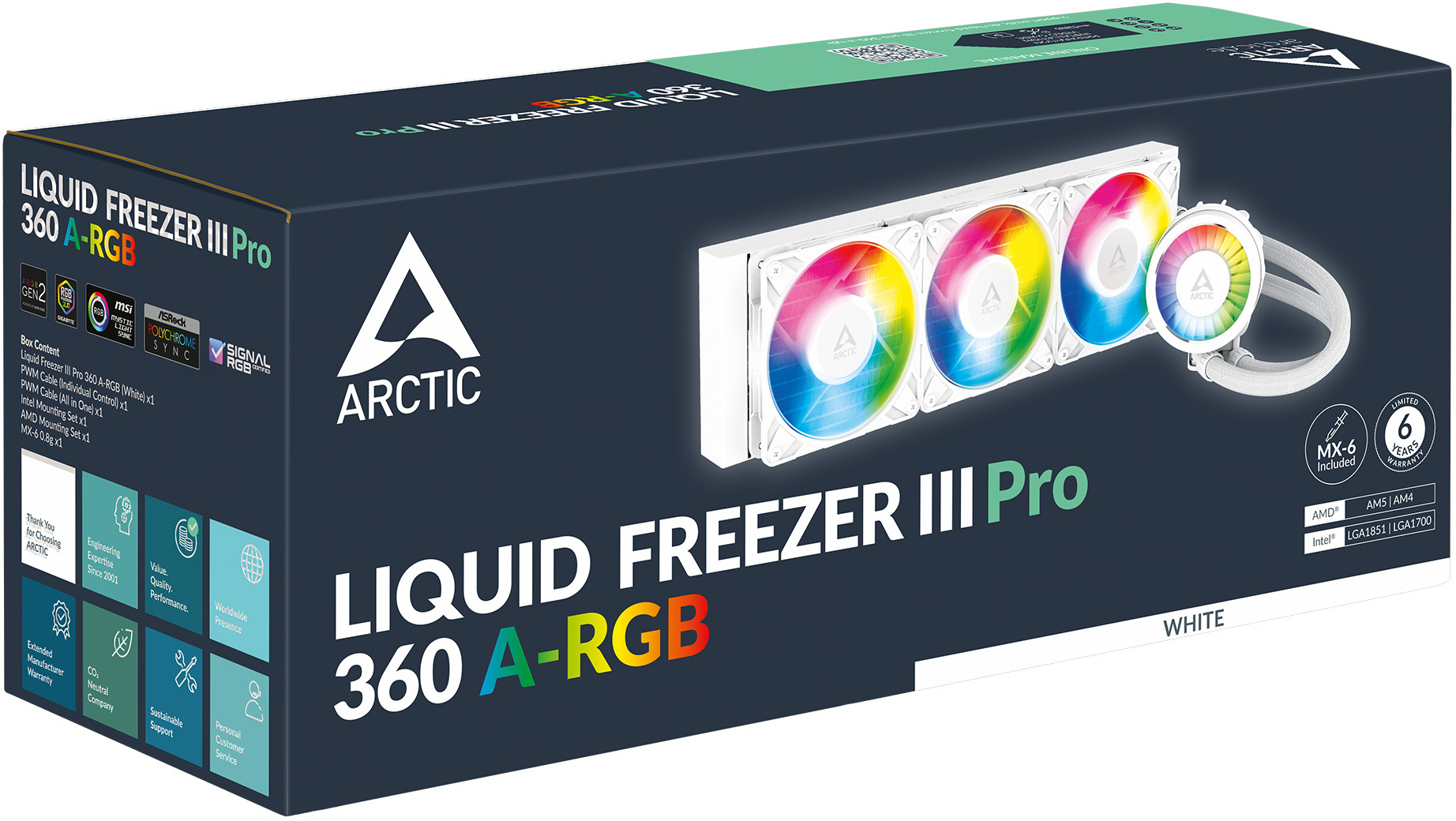 Arctic - Kit Refrigeración Líquida Arctic Liquid Freezer III PRO White - 360mm