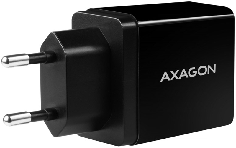 AXAGON - Cargador de pared AXAGON ACU-DS16  2x 5V-2.2A + 1A 16W, Negro