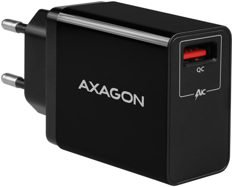 AXAGON - Cargador de pared AXAGON ACU-QC19 1x QC3.0/AFC/FCP/SMART 19W Negro