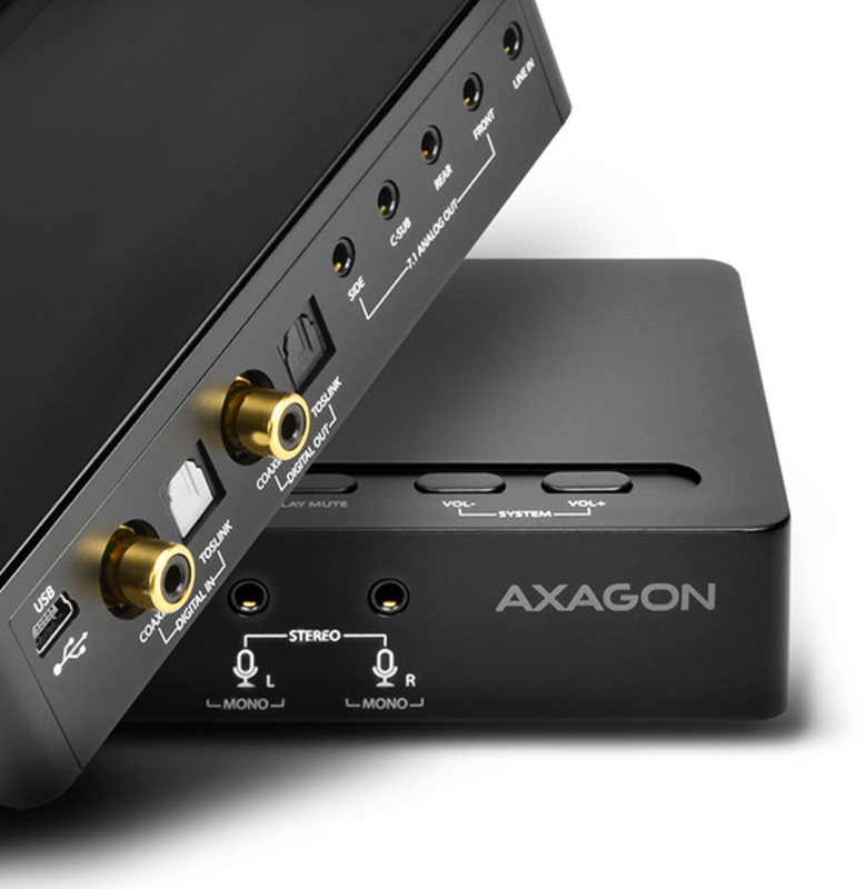 AXAGON - Tarjeta Sonido externa AXAGON ADA-71, USB 2.0, 7.1, SPDIF