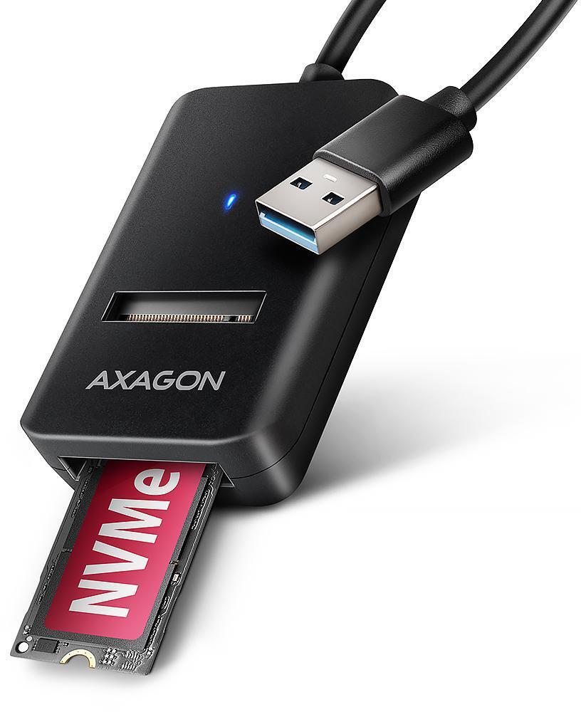 AXAGON - Adaptador AXAGON ADM2-AM USB-A 3.2 Gen2 - 1x NVMe/SATA SDD