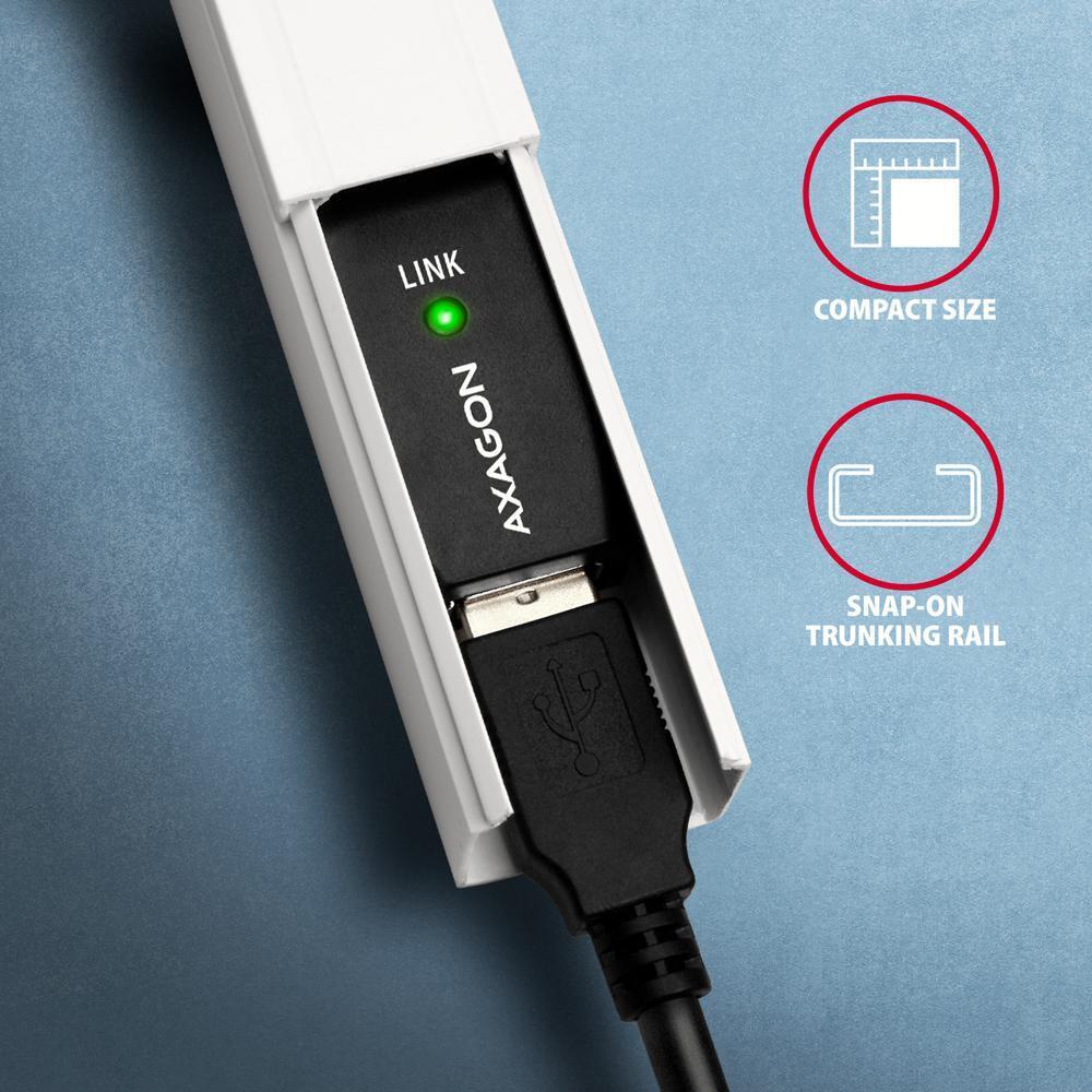 AXAGON - Cable Extensión AXAGON ADR-207 Activo USB, USB 2.0, USB-A para USB-A - 7.55m