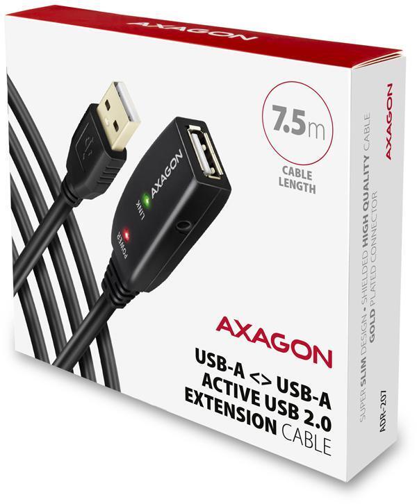 AXAGON - Cable Extensión AXAGON ADR-207 Activo USB, USB 2.0, USB-A para USB-A - 7.55m