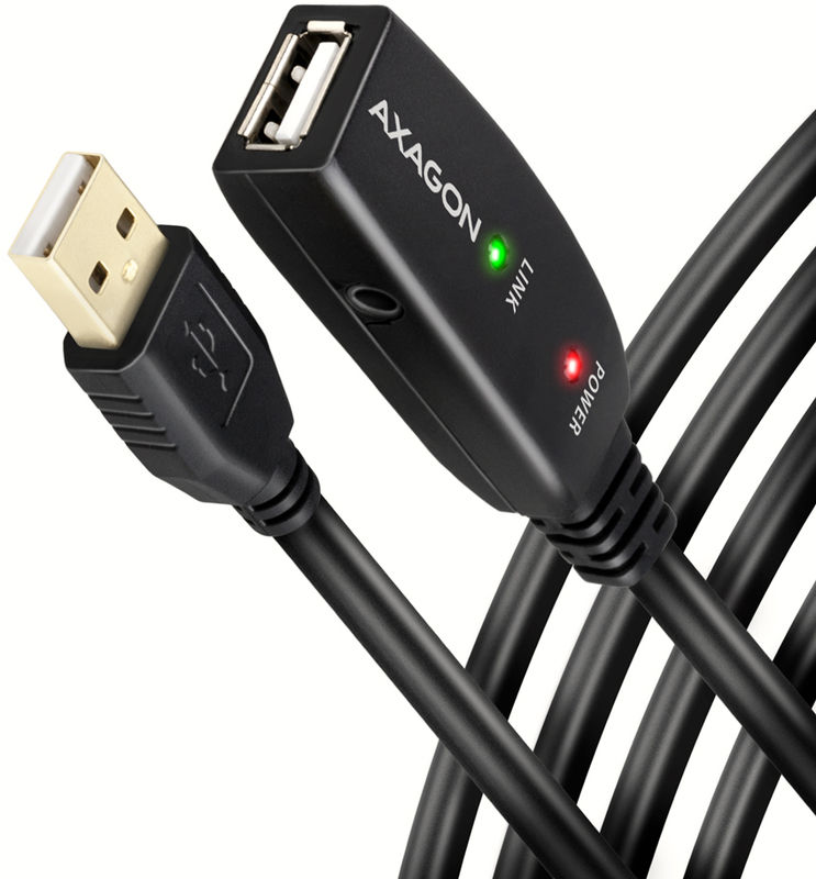 Cable Extensión AXAGON ADR-210 Activo USB, USB 2.0, USB-A para USB-A - 10 m
