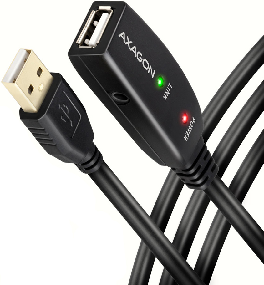 Cable Extensión AXAGON ADR-215 USB 2.0 A-M -> A-F Activo - 15m