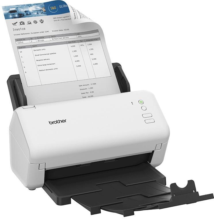  - Scanner de Documentos Brother ADS-4100 Duplex A4 35PPM 70IPM USB