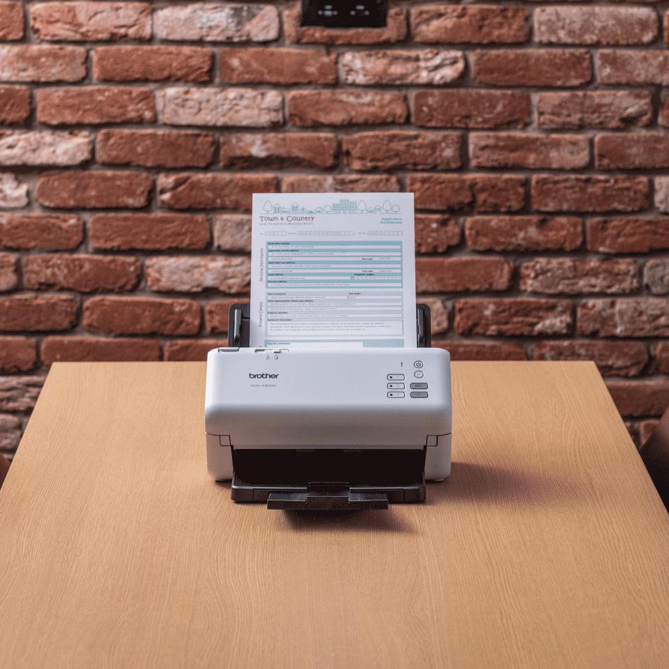  - Scanner de Documentos Brother ADS-4300N 40PPM 80IPM Ethernet