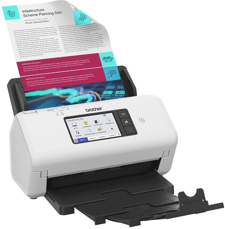  - Scanner de Documentos Brother ADS-4700W 40PPM WiFi