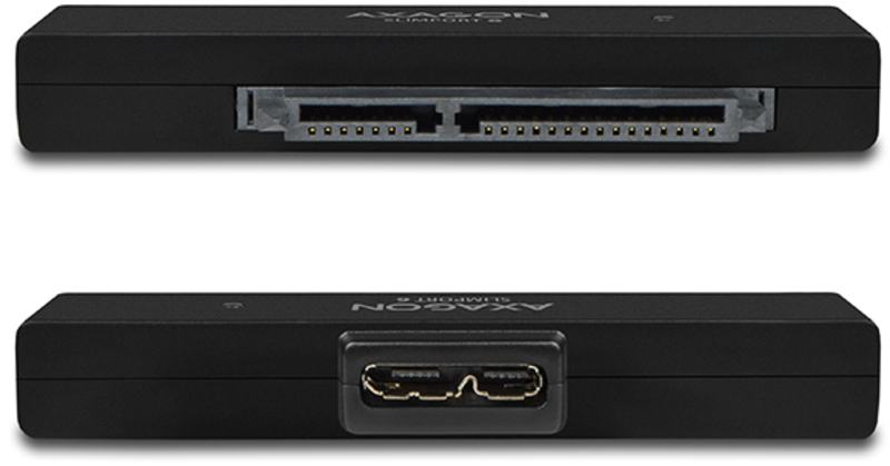 AXAGON - Adaptador AXAGON ADSA-1S6 SLIMPort6, USB 3.0, 2,5" SSD/HDD, SATA 6G - Caja Incluída