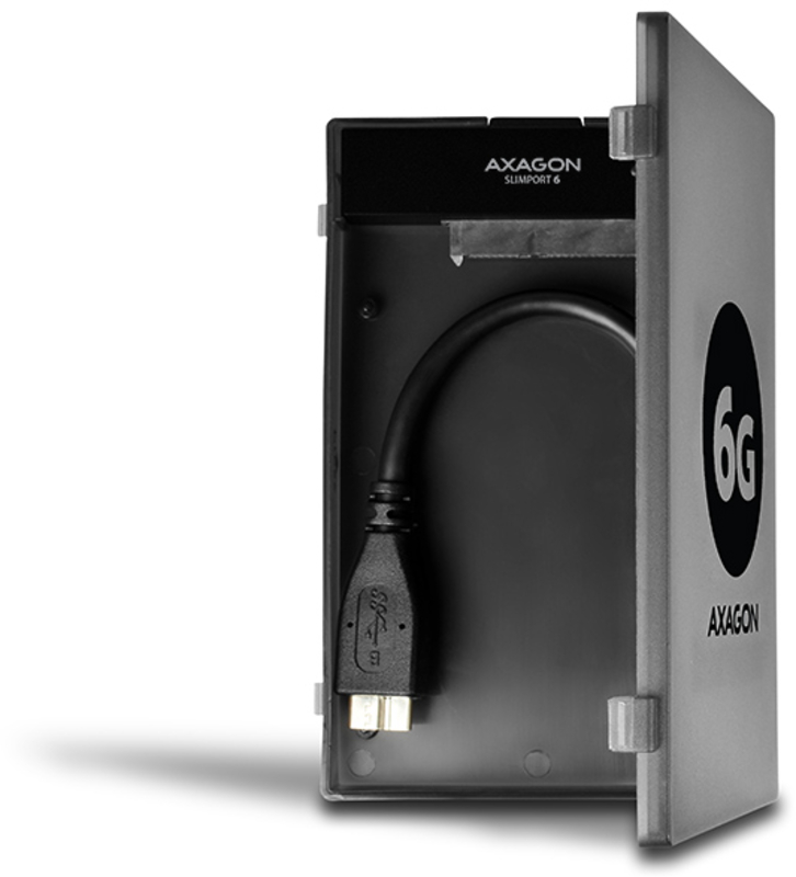 AXAGON - Adaptador AXAGON ADSA-1S6 SLIMPort6, USB 3.0, 2,5" SSD/HDD, SATA 6G - Caja Incluída