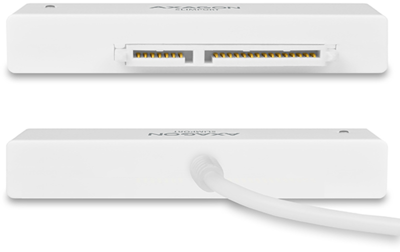 AXAGON - Adaptador AXAGON ADSA-1S SLIMPort, USB 2.0, 2,5" SSD/HDD, SATA - Caja Incluída